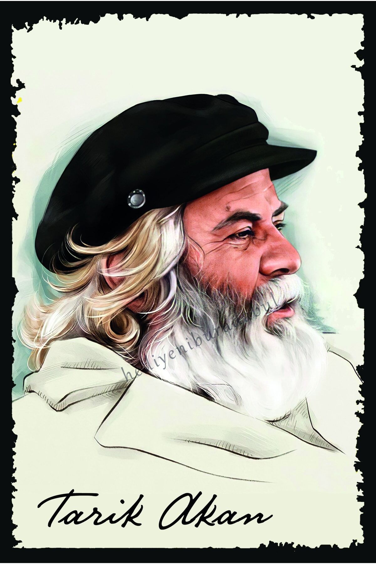 Türkan Şoray Yeşilçam Temalı Ahşap Tablo / Poster