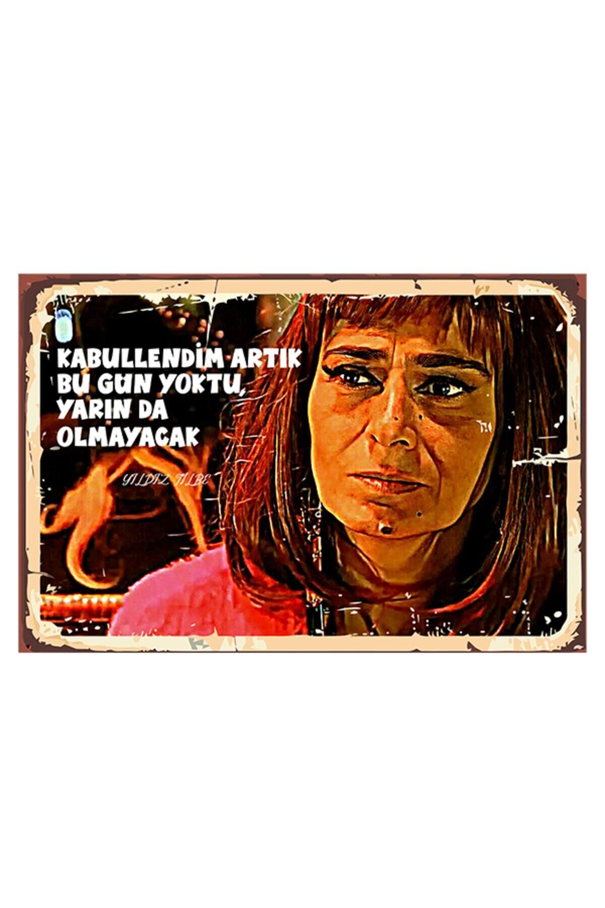Kabullendim Artık Yıldız Tilbe 20x30 Cm Ahşap Tablo