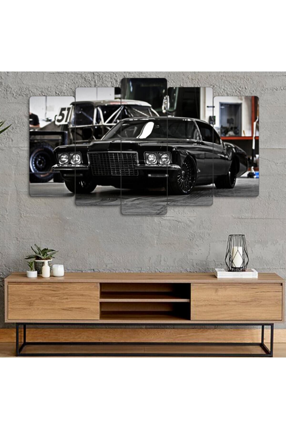 Klasik Araba - 5 Parçalı Tablo