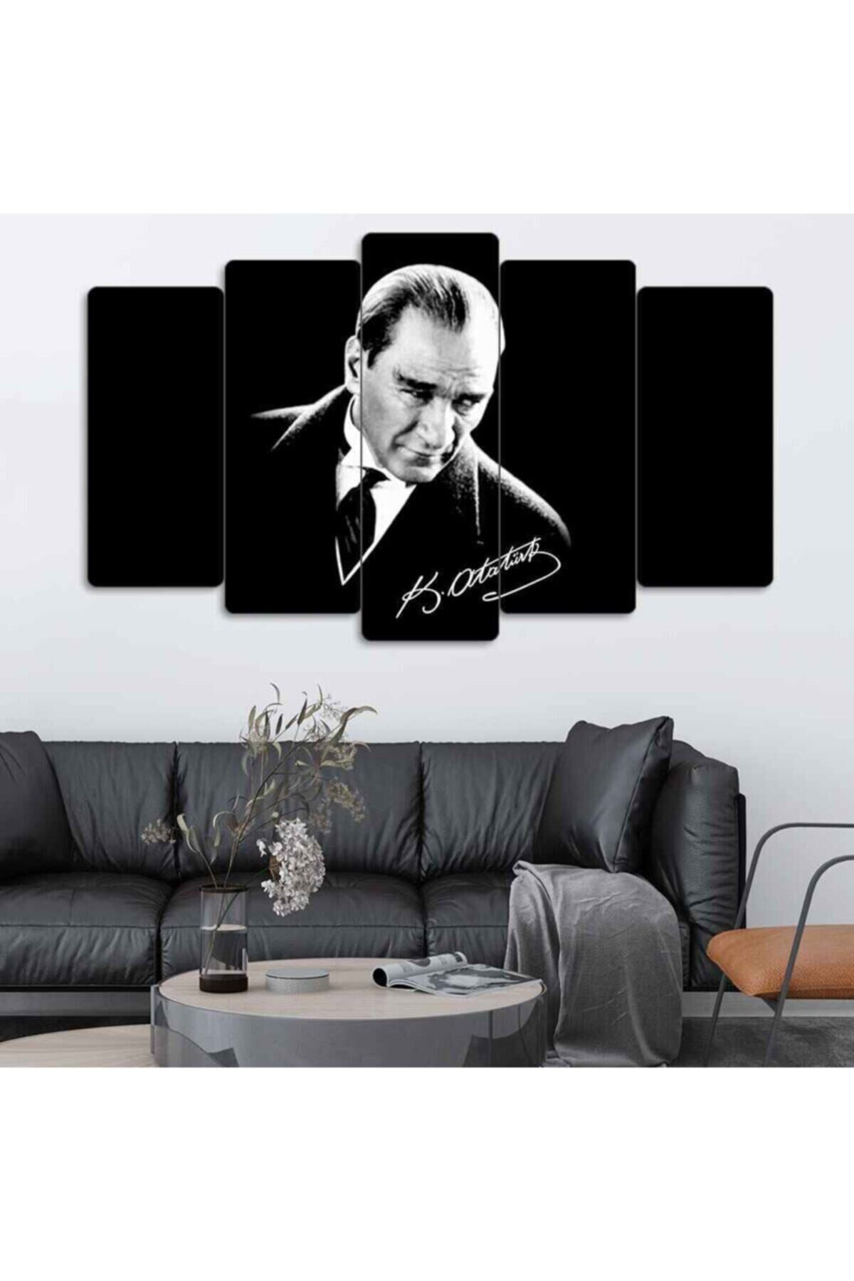 Mustafa Kemal Atatürk - 5 Parçalı Tablo