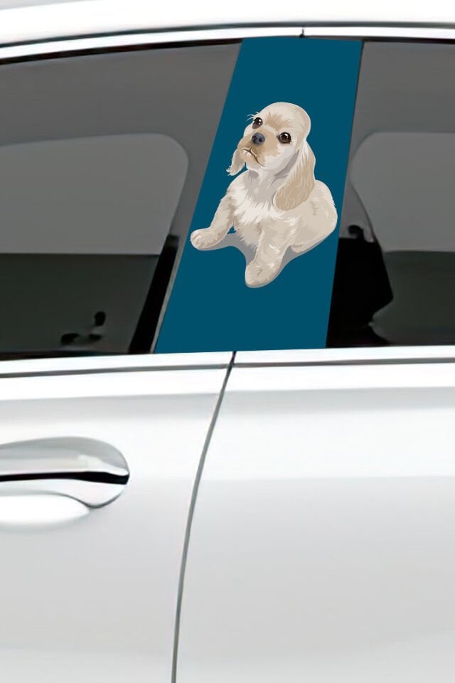 Araç Kapı Direk Kaplama Folyosu Desenli (Sağ Sol Takım) (2 Adet) - 22x50 Cm