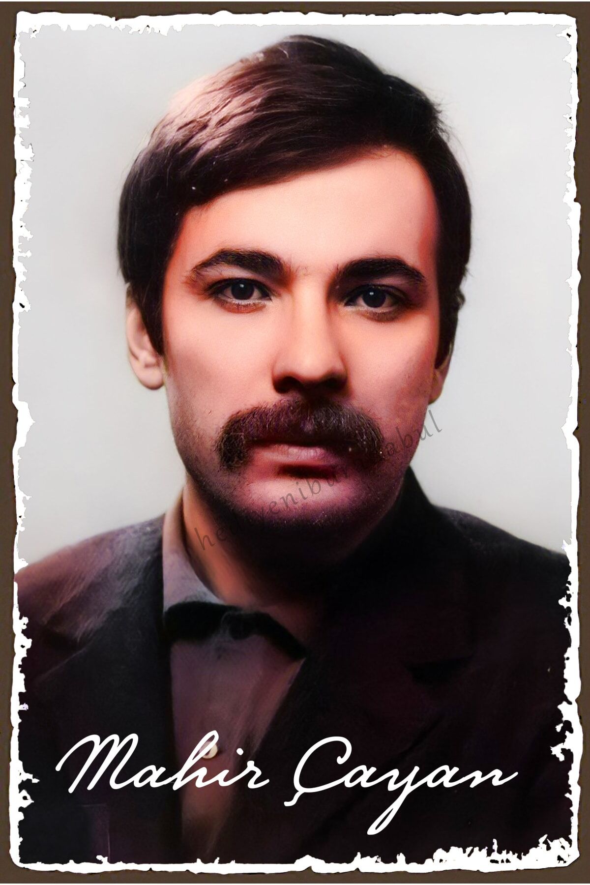 Mahir Çayan Temalı Ahşap Tablo / Poster