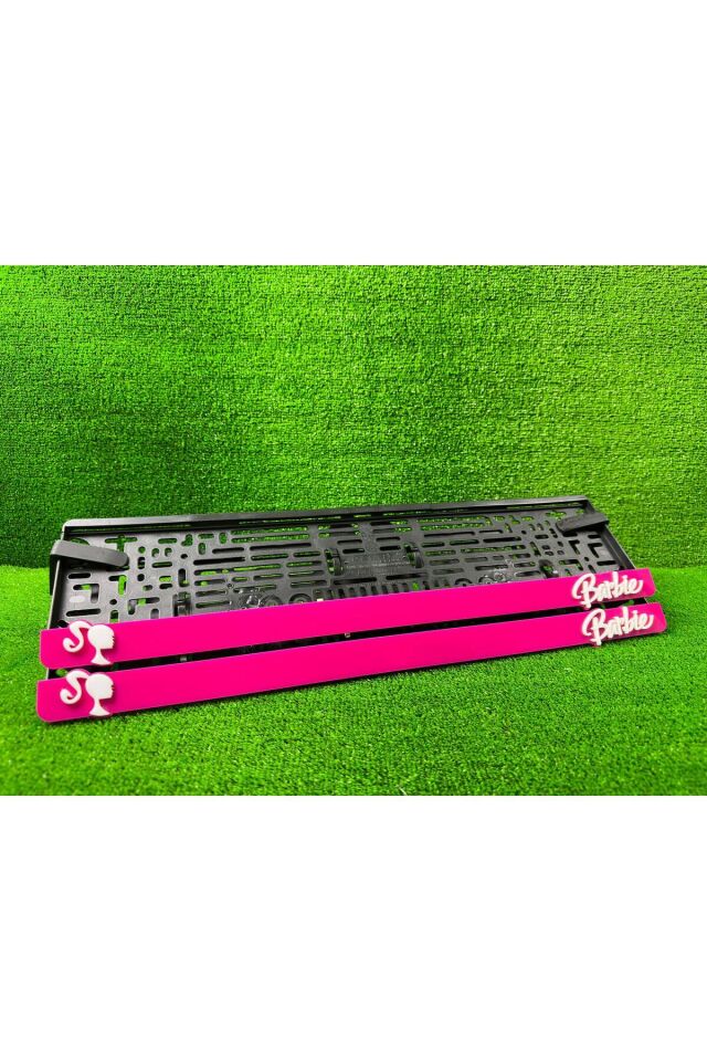 Vice City Pembe 3d Kabrtmalı Pleksi Araba Plakalığı 1 Takım