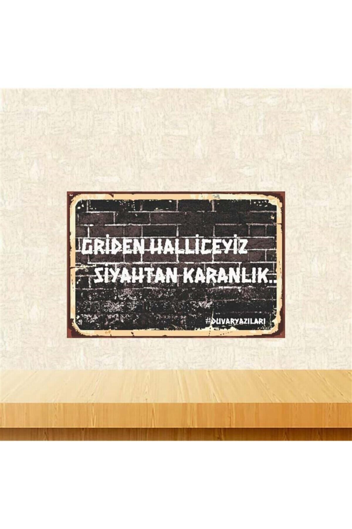 Griden Halliceyiz 20-30 Cm Retro Ahşap Poster Tkfx3939