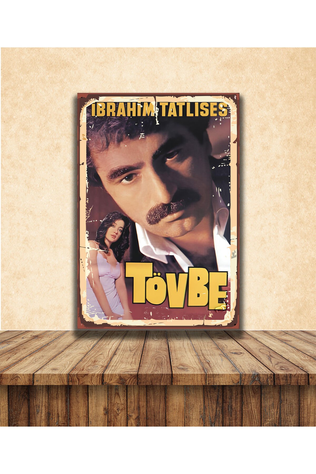 İbrahim Tatlıses Oya Aydoğan Temalı 20 x 30 CM MDF Duvar Tablosu 01