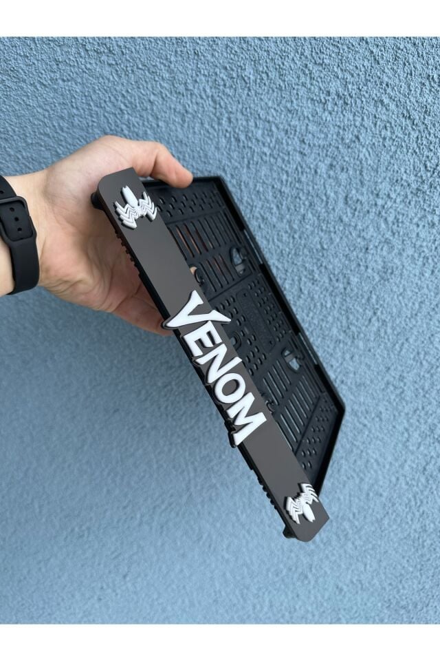 Venom 3d Kabrtmalı Pleksi Motor Plakalığı Uyumlu