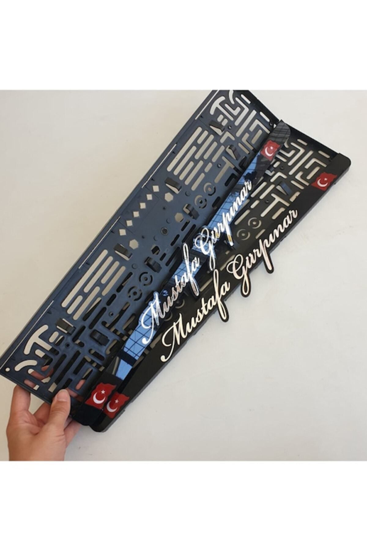 2 Adet 3d Aynalı Lazer Kesim Plakalık Uyumlu