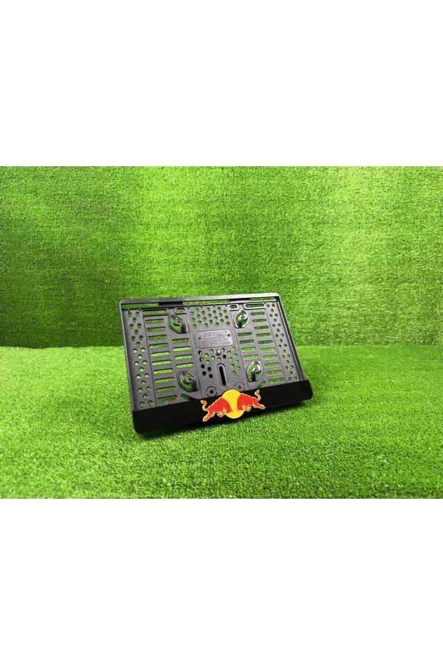Red Bull Siyah 3d Kabrtmalı Pleksi Motor Plakalığı - 1