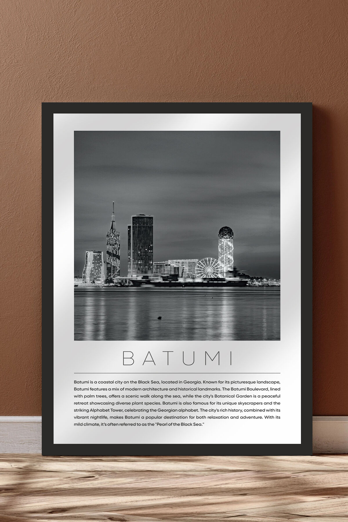 Dünya Şehirleri Koleksiyonu Çerçeve Görünümlü Mdf Tablo