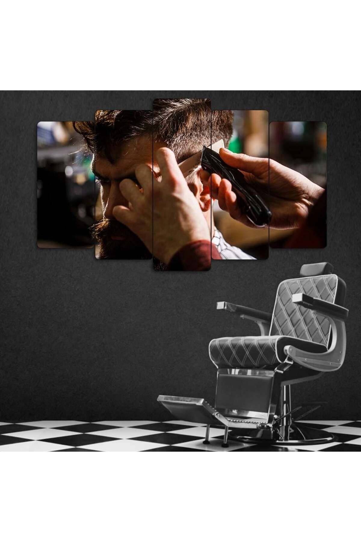 Ustalığın İzi - 5 Parçalı Berber Tablo