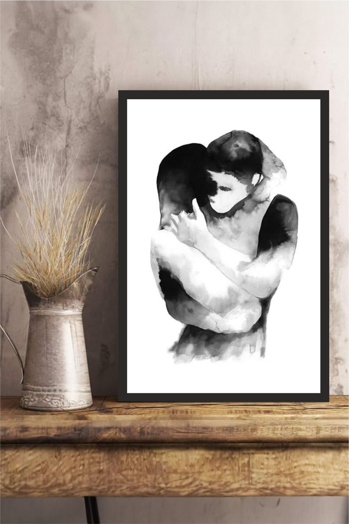 Home Yazılı Ahşap Mdf Çerçeve Görünümlü Mdf Tablo