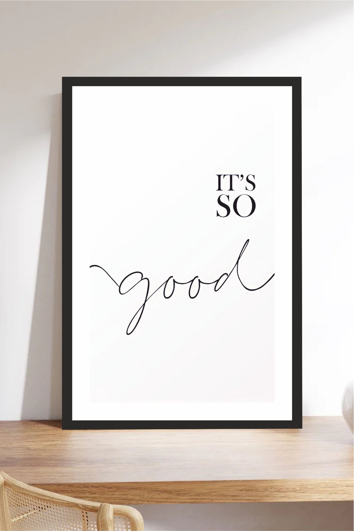 Home Yazılı Ahşap Mdf Çerçeve Görünümlü Mdf Tablo