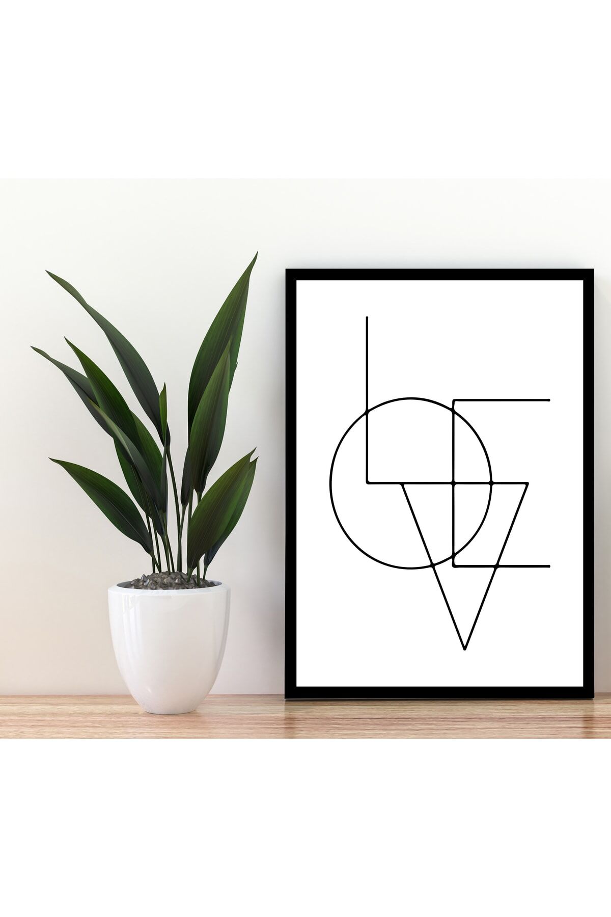 Siyah Çerçeve Görünümlü Duvar Tablosu