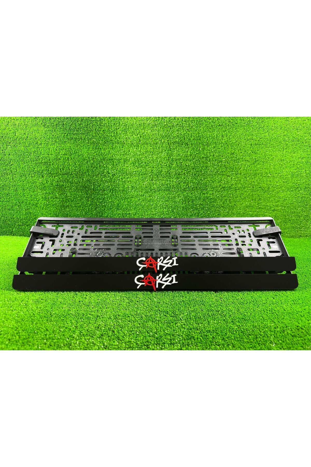 Çarşı Siyah 3d Kabrtmalı Pleksi Araba Plakalığı 1 Takım