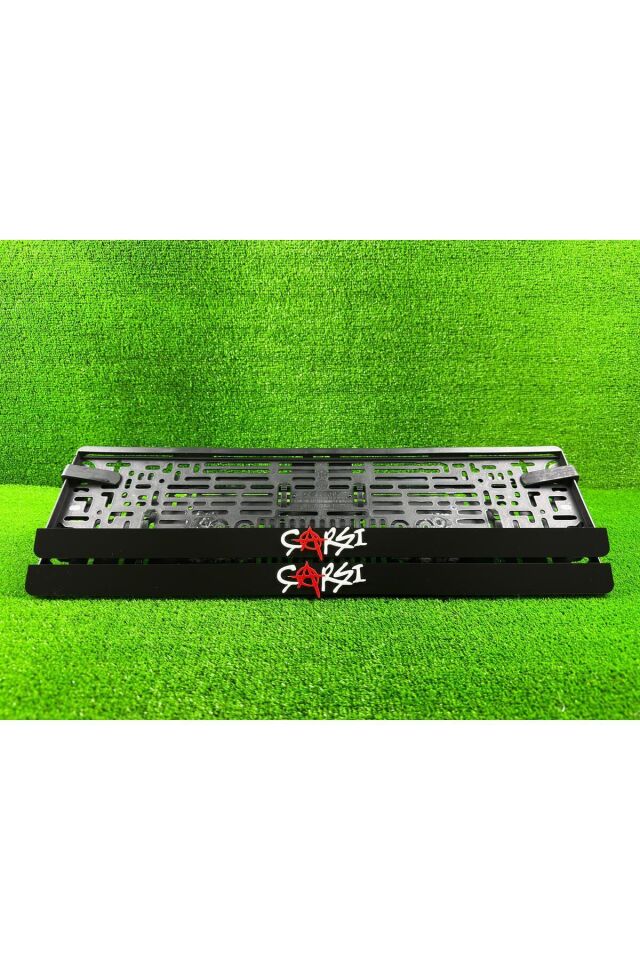 Çarşı Siyah 3d Kabrtmalı Pleksi Araba Plakalığı 1 Takım