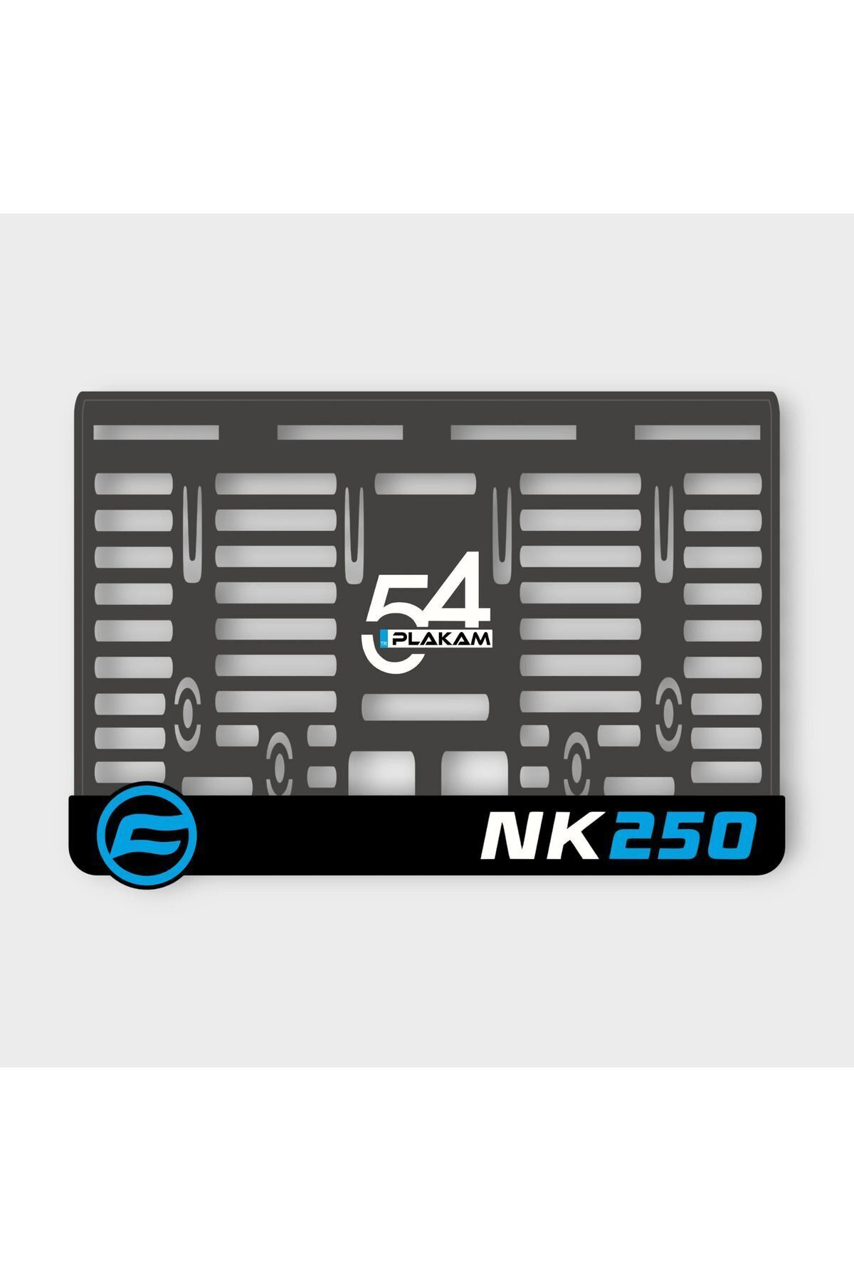 NK250 Uyumlu 3D KABARTMALI PLEKSİ MOTOR PLAKALIĞI