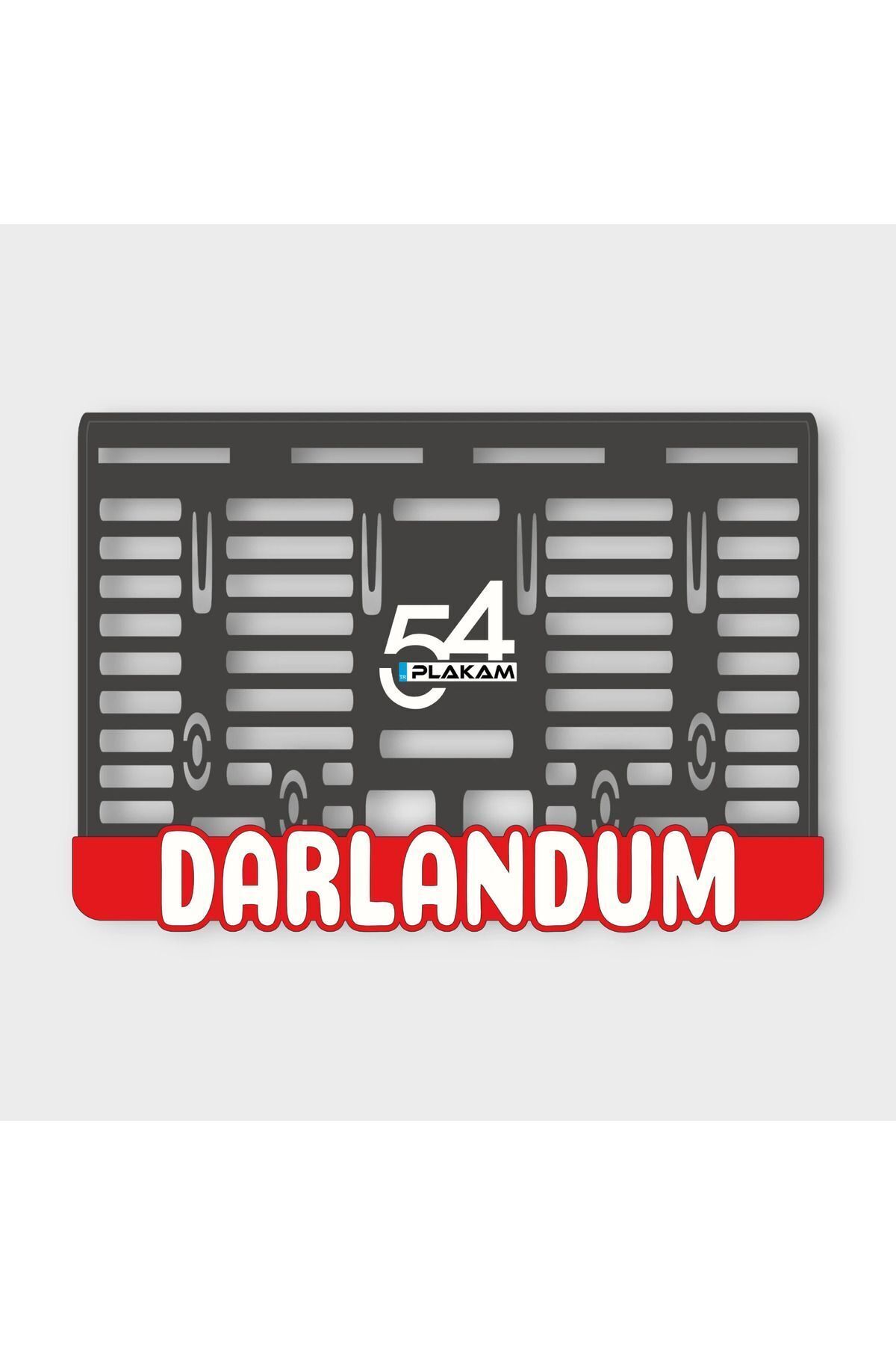 DARLANDUM 3D KABARTMALI PLEKSİ MOTOR PLAKALIĞI