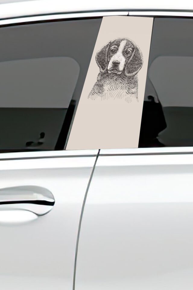 Araç Kapı Direk Kaplama Folyosu Desenli (Sağ Sol Takım) (2 Adet) - 22x50 Cm