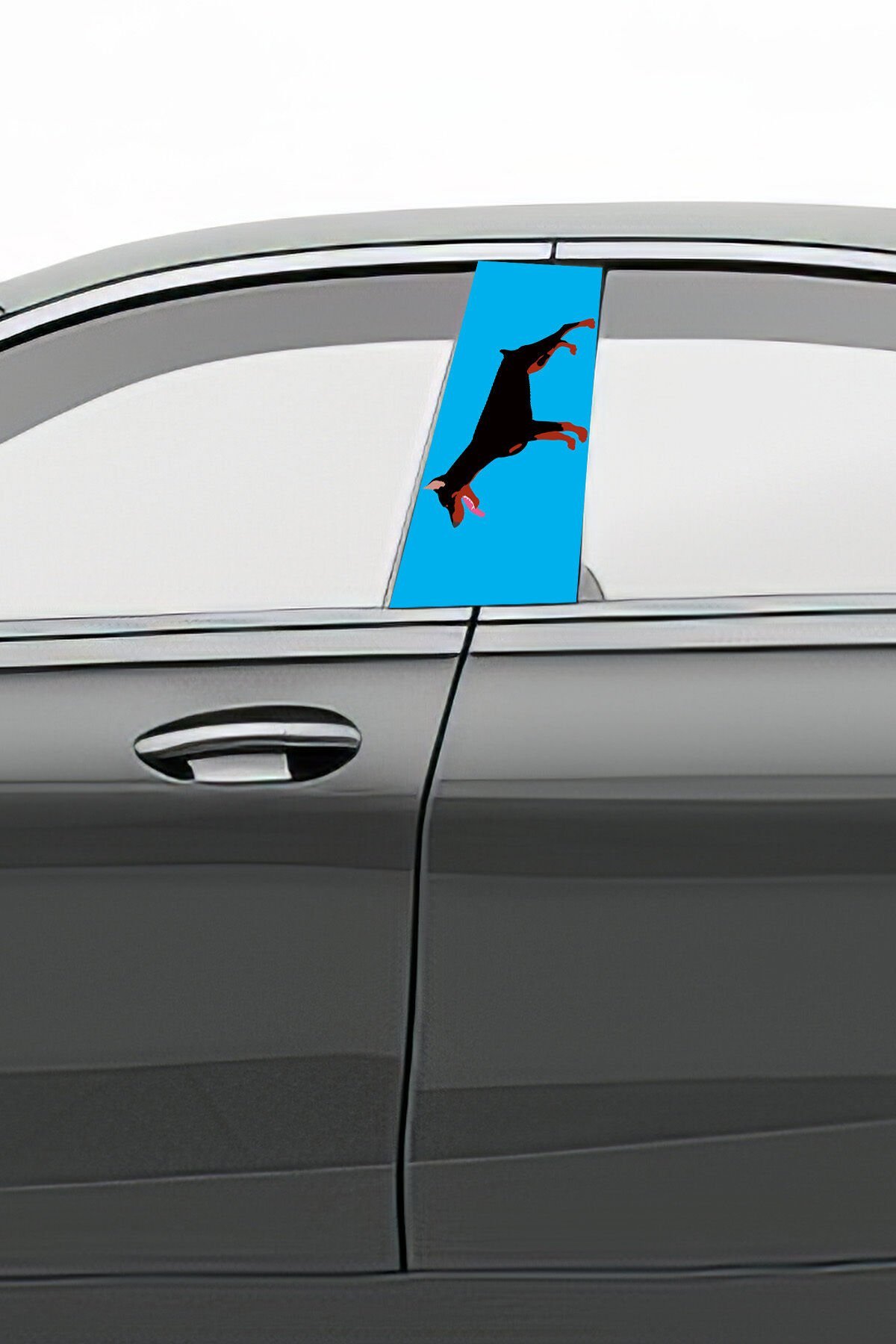 Araç Kapı Direk Kaplama Folyosu Desenli  Sağ Sol Takım 2 Adet  22x50 cm