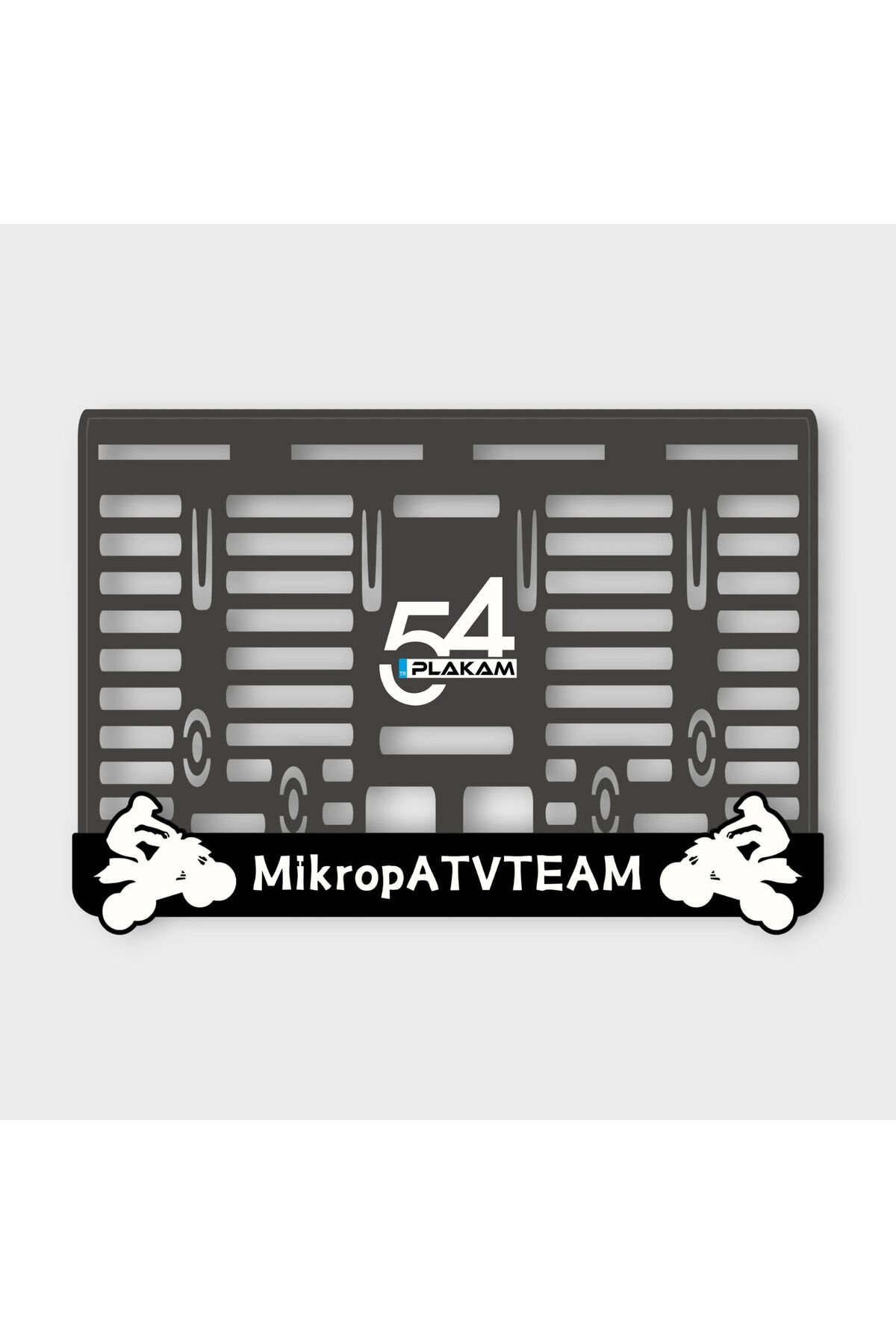 MİKROP ATV TEAM 3D KABARTMALI PLEKSİ MOTOR PLAKALIĞI