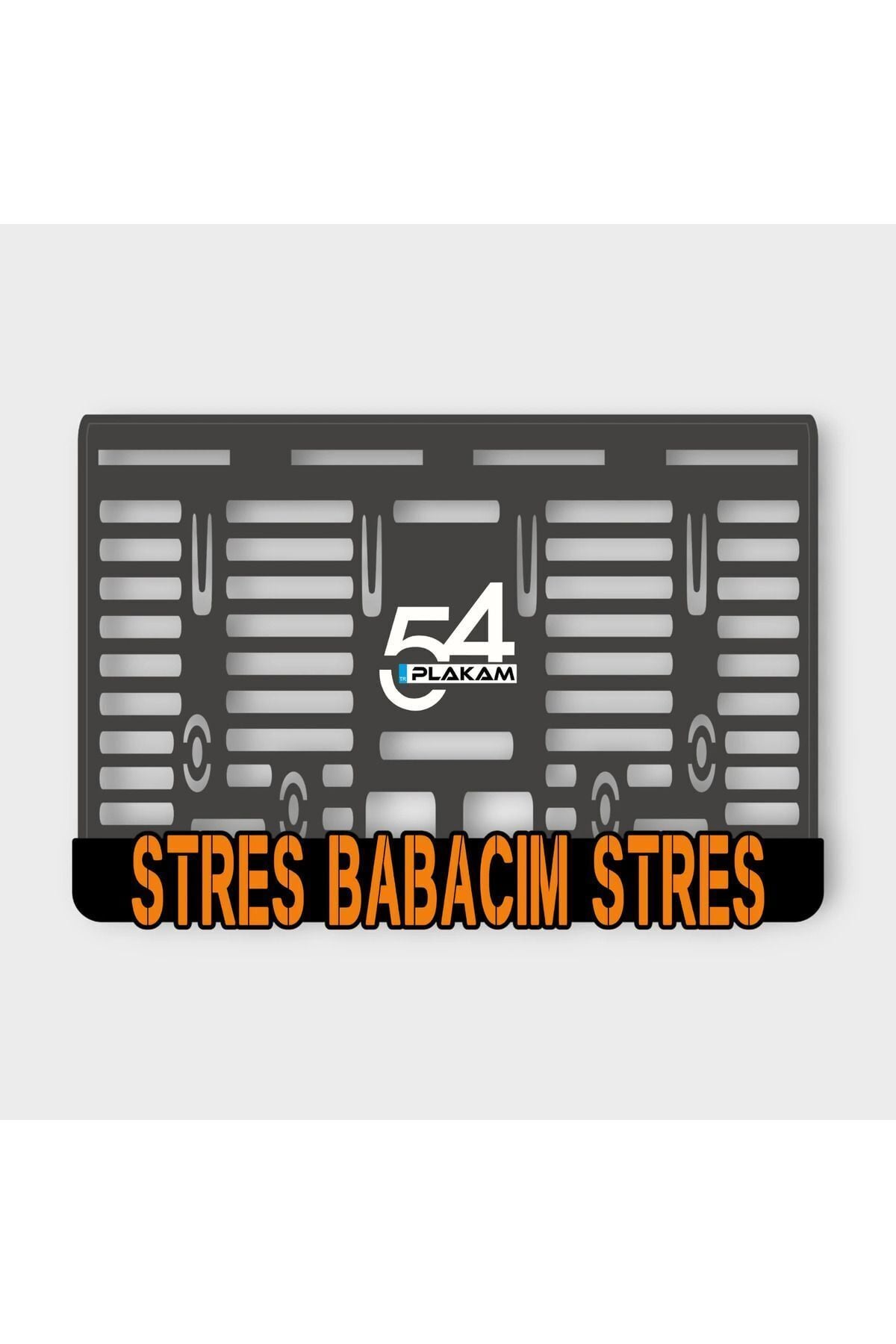 STRES BABACIM STRES 3D KABARTMALI PLEKSİ MOTOR PLAKALIĞI