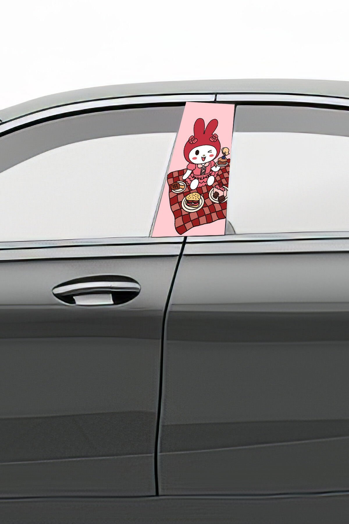 Araç Kapı Direk Kaplama Folyosu Desenli (Sağ Sol Takım) (2 Adet) - 22x50 Cm