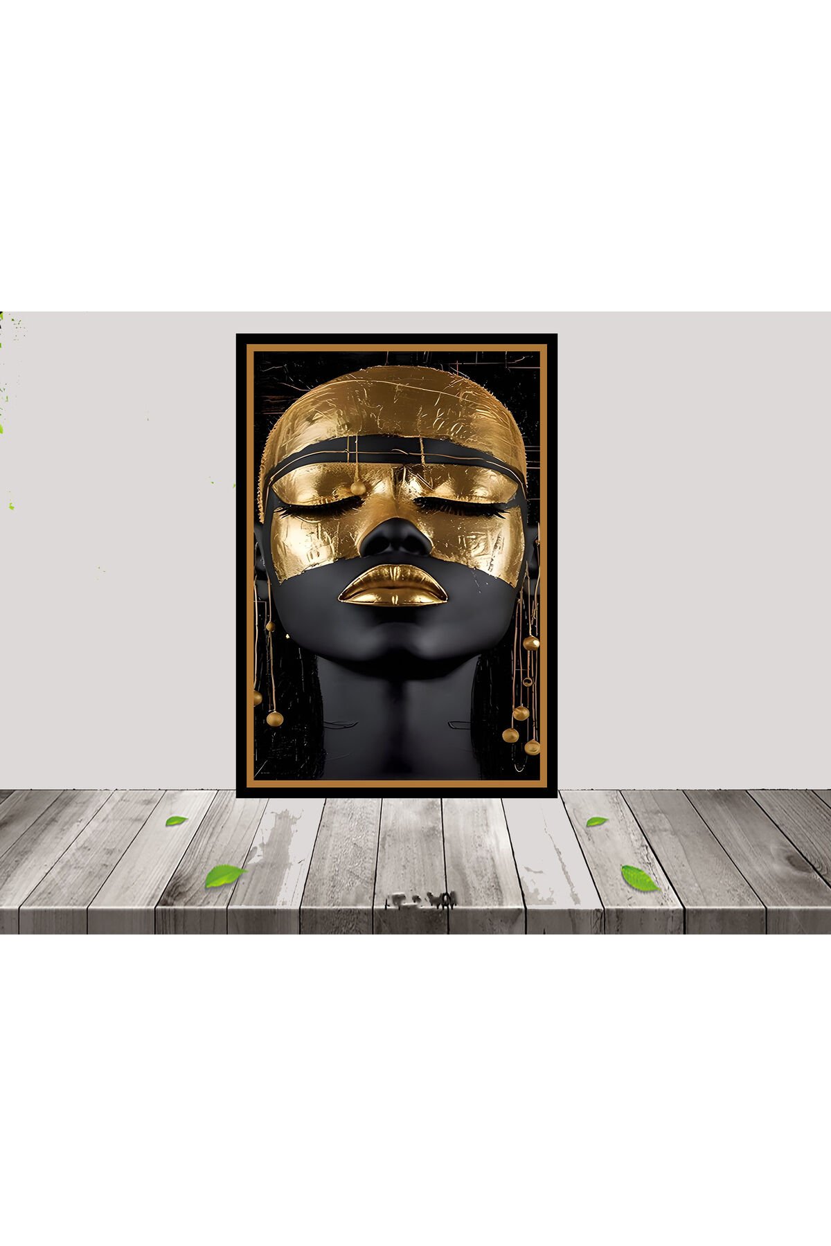 Siyahi Kadın Temalı 20 x 30 CM Tablo