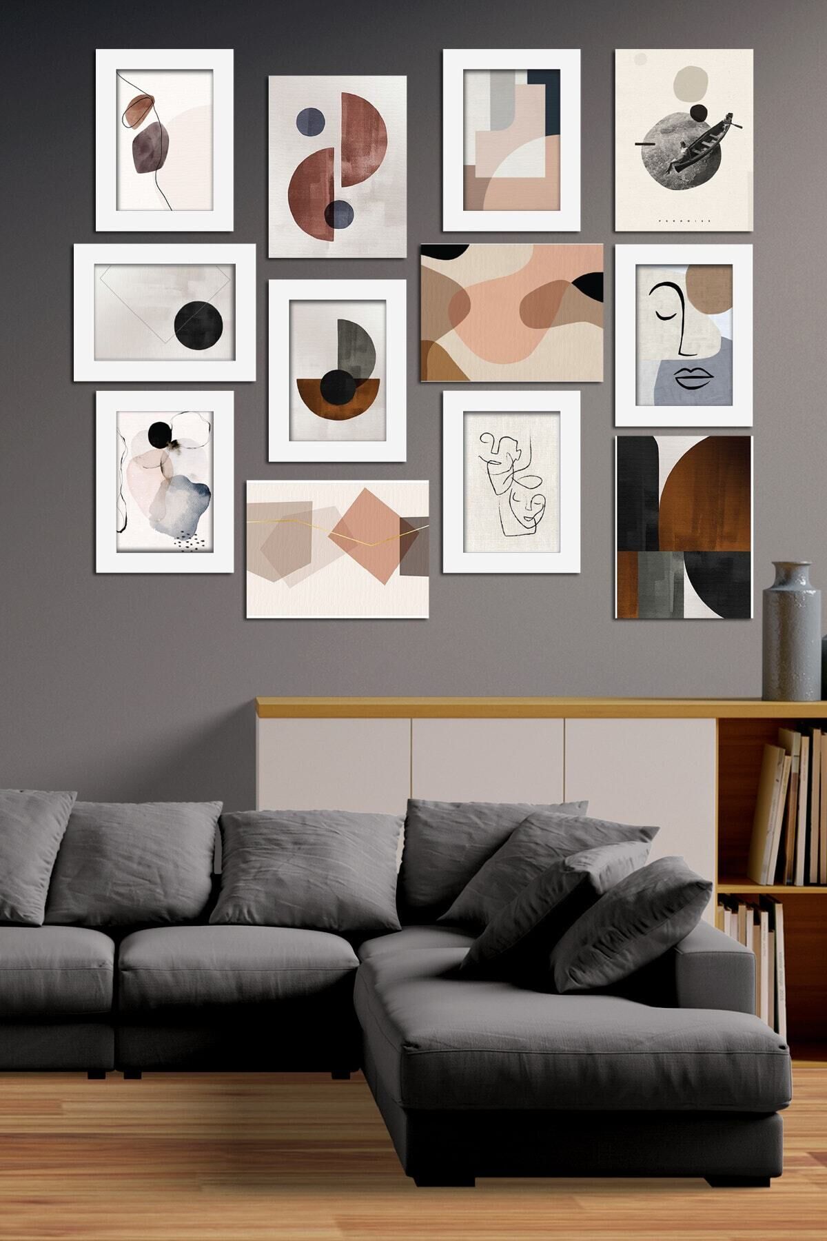 Modern Style 12 Parçalı Mdf Tablo Mck043