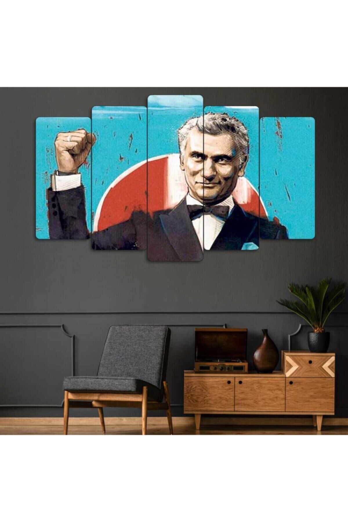 Yılmaz Güney - 5 Parçalı Mdf Tablo