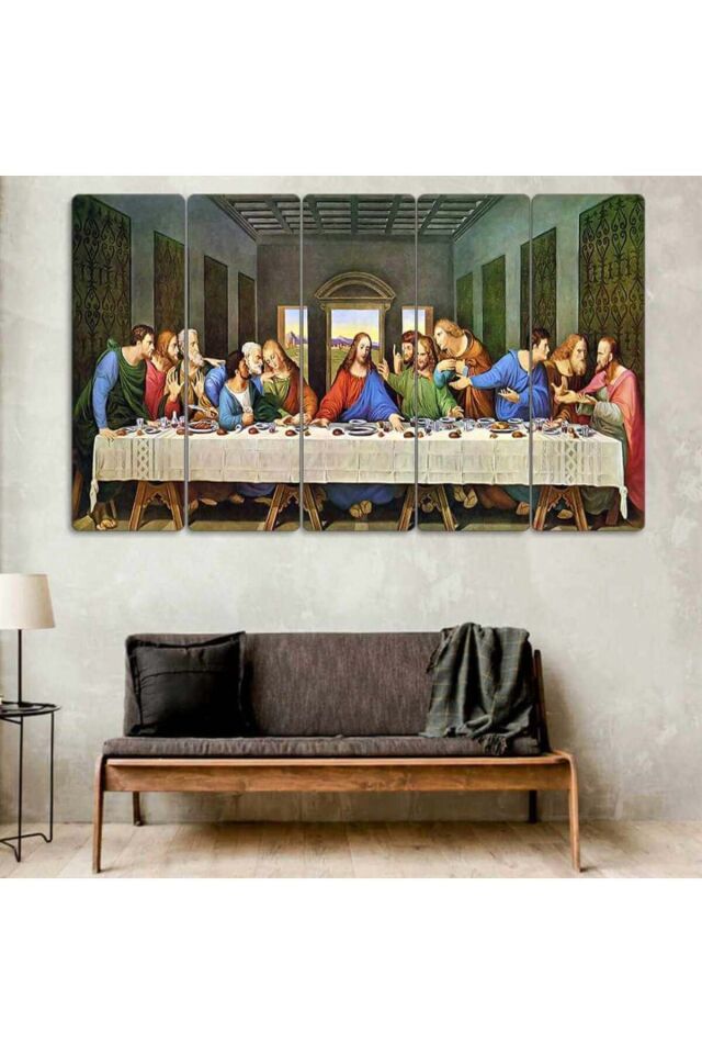 Son Akşam Yemeği, Leonardo da Vinci - 5 Parçalı Tablo