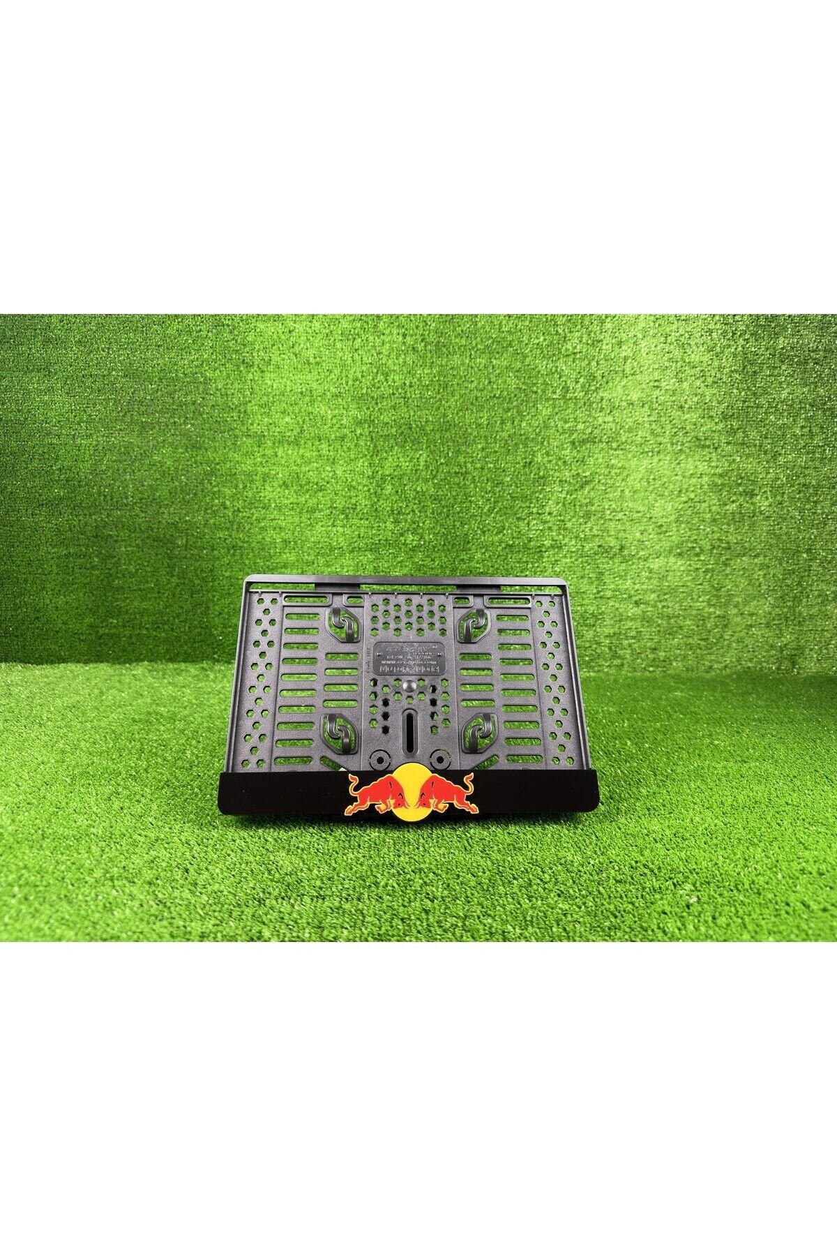 Red Bull Siyah 3d Kabrtmalı Pleksi Motor Plakalığı - 1