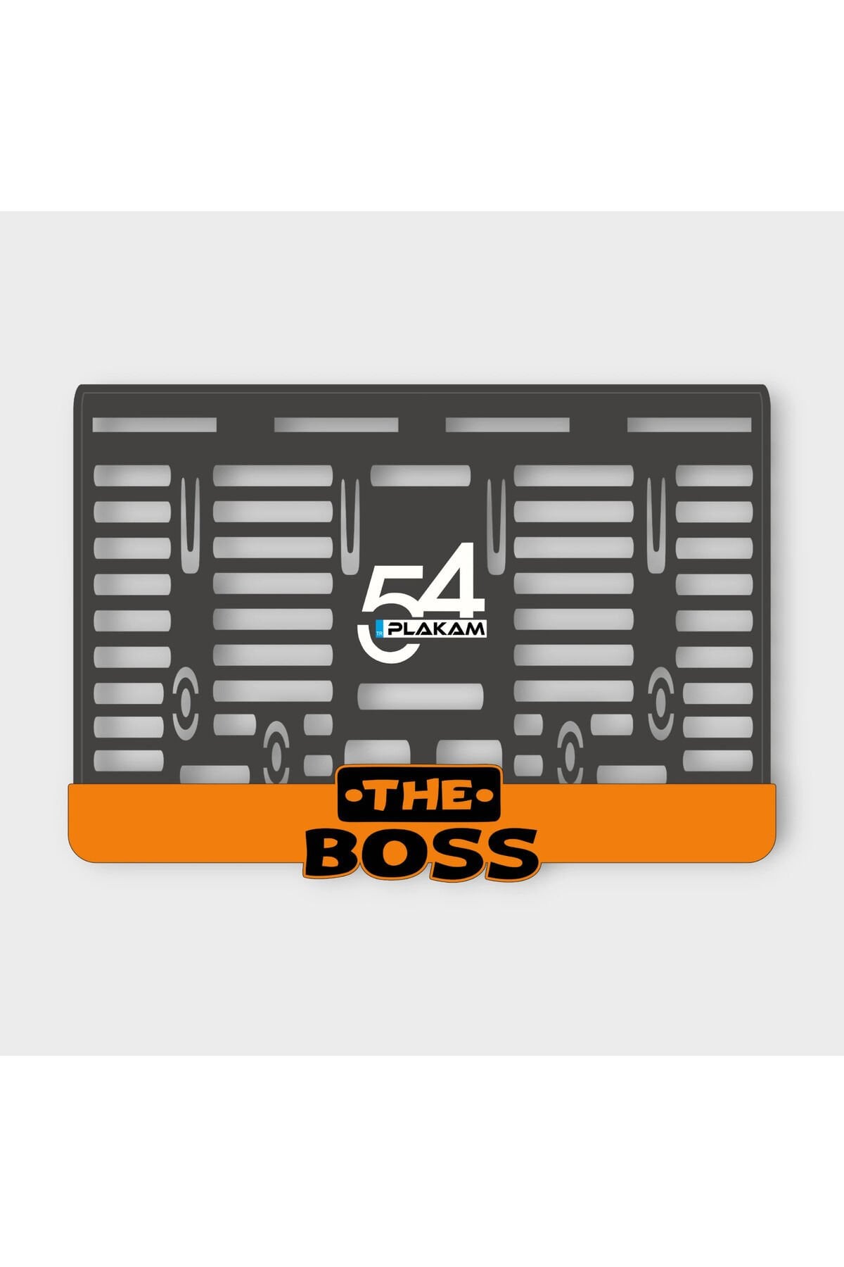 THE BOSS TRUNCU 3D KABARTMALI PLEKSİ MOTOR PLAKALIĞI