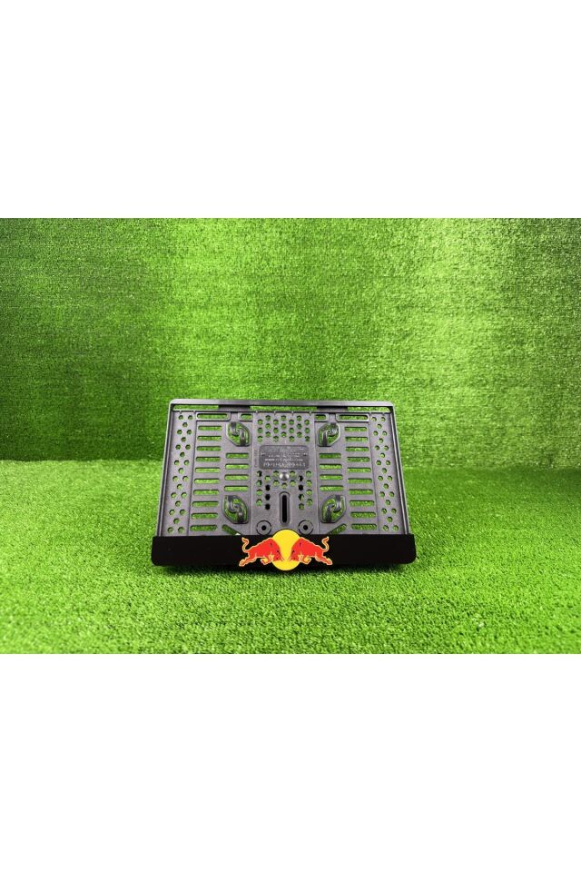 Red Bull Siyah 3d Kabrtmalı Pleksi Motor Plakalığı - 1