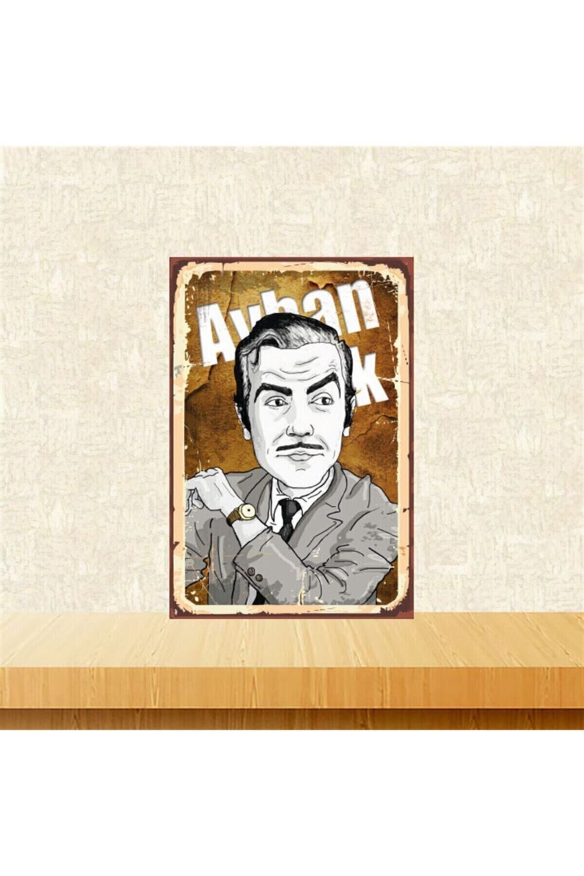 Ayhan Işık 20-30 Cm Retro Ahşap Tablo Tkfx4891